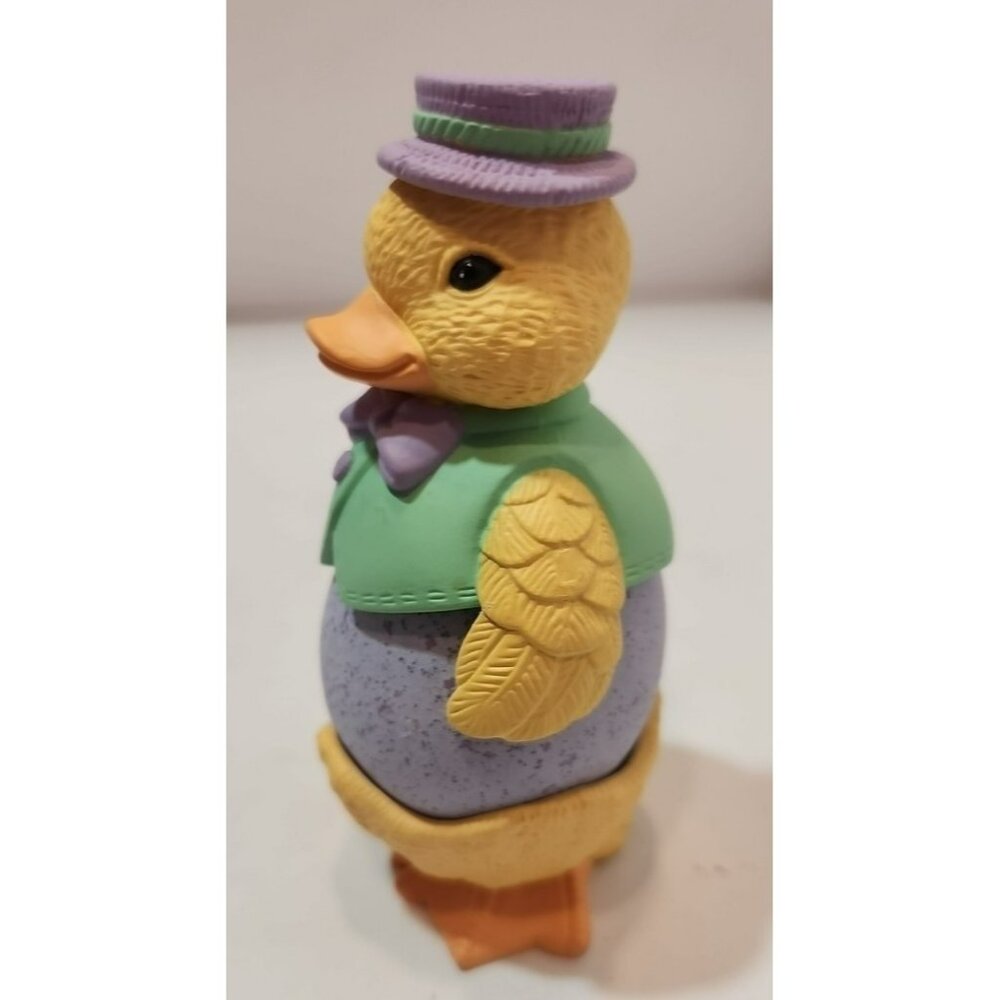 Vtg Avon Egg Pals 2 Bunny And 2 Duck Egg Holders Set Of 4 Multicolored With Eggs - Picture 12 of 16